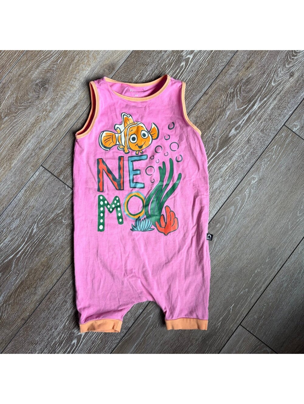RAGS + Pixar Nemo Romper Shortall 3/4